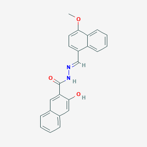 3-hydroxy-N'-[(4-methoxy-1-naphthyl)methylene]-2-naphthohydrazide