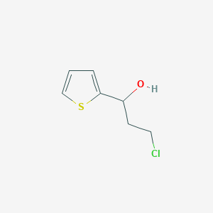 molecular formula C7H9ClOS B3255838 3-Chloro-1-(2-thienyl)-1-propanol CAS No. 260354-12-9