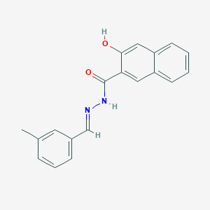 molecular formula C19H16N2O2 B325584 3-hydroxy-N'-(3-methylbenzylidene)-2-naphthohydrazide 