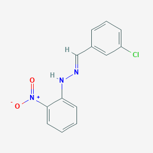 molecular formula C13H10ClN3O2 B325588 3-Chlorobenzaldehyde {2-nitrophenyl}hydrazone 