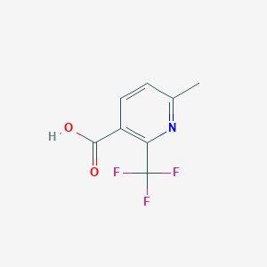 molecular formula C8H6F3NO2 B3255927 6-Methyl-2-(trifluoromethyl)nicotinic acid CAS No. 261635-97-6