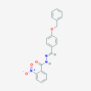 molecular formula C21H17N3O4 B325597 N'-[4-(benzyloxy)benzylidene]-2-nitrobenzohydrazide 