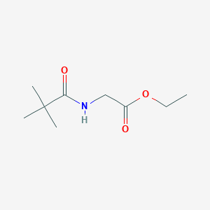 molecular formula C9H17NO3 B3255978 Ethyl 2-(2,2-dimethylpropanoylamino)acetate CAS No. 26209-46-1