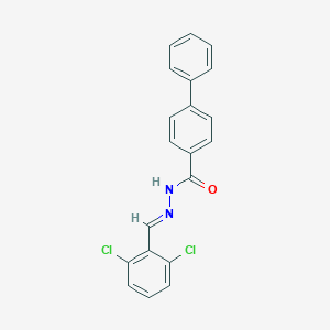 molecular formula C20H14Cl2N2O B325598 N'-(2,6-dichlorobenzylidene)-4-biphenylcarbohydrazide 