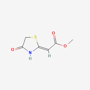 Acetic acid, (4-oxo-2-thiazolidinylidene)-, methyl ester