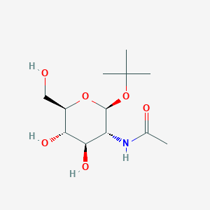 molecular formula C12H23NO6 B3256012 tert-Butyl 2-acetamido-2-deoxy-b-D-glucopyranoside CAS No. 262849-69-4