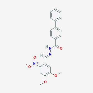 N'-(4,5-dimethoxy-2-nitrobenzylidene)-4-biphenylcarbohydrazide