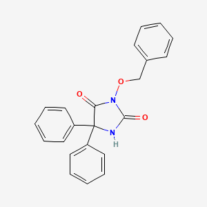molecular formula C22H18N2O3 B3256036 3-(Benzyloxy)-5,5-diphenylimidazolidine-2,4-dione CAS No. 26314-09-0