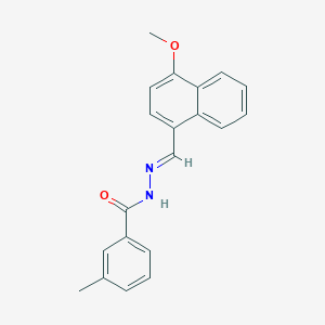 N'-[(4-methoxy-1-naphthyl)methylene]-3-methylbenzohydrazide