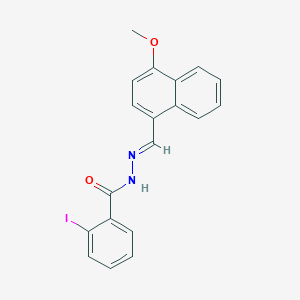 2-iodo-N'-[(4-methoxy-1-naphthyl)methylene]benzohydrazide