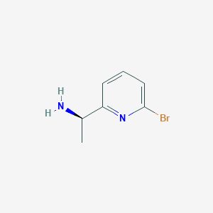 molecular formula C7H9BrN2 B3256079 (R)-1-(6-Bromopyridin-2-yl)ethanamine CAS No. 263718-60-1