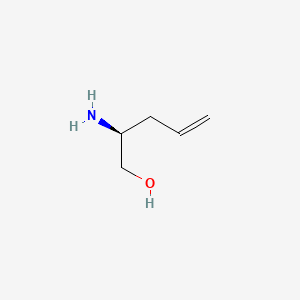 molecular formula C5H11NO B3256088 (2S)-2-aminopent-4-en-1-ol CAS No. 263870-93-5