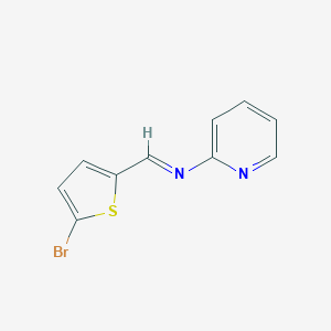 molecular formula C10H7BrN2S B325610 N-[(5-bromo-2-thienyl)methylene]-N-(2-pyridinyl)amine 