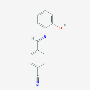 4-[(2-Hydroxyphenyl)iminomethyl]benzonitrile
