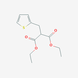 molecular formula C12H16O4S B3256110 Propanedioic acid, 2-(2-thienylmethyl)-, 1,3-diethyl ester CAS No. 26420-00-8