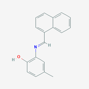 4-Methyl-2-[(1-naphthylmethylene)amino]phenol