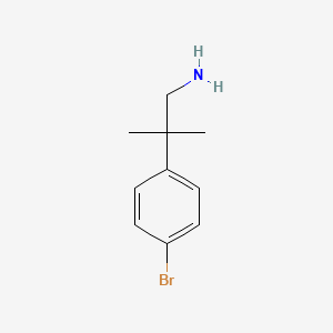 molecular formula C10H14BrN B3256133 2-(4-Bromophenyl)-2-methylpropan-1-amine CAS No. 264602-70-2