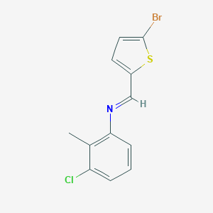 N-[(5-bromo-2-thienyl)methylene]-N-(3-chloro-2-methylphenyl)amine