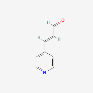 molecular formula C8H7NO B3256174 3-(Pyridin-4-yl)prop-2-enal CAS No. 26505-36-2