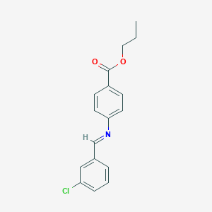 Propyl 4-[(3-chlorobenzylidene)amino]benzoate