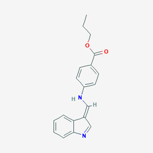 propyl 4-[[(E)-indol-3-ylidenemethyl]amino]benzoate