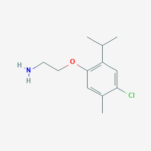 molecular formula C12H18ClNO B3256220 [2-(4-Chloro-2-isopropyl-5-methylphenoxy)ethyl]amine hydrochloride CAS No. 26583-32-4