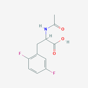 molecular formula C11H11F2NO3 B3256230 2-Acetamido-3-(2,5-difluorophenyl)propanoic acid CAS No. 266360-49-0