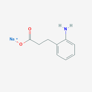 molecular formula C9H10NNaO2 B3256248 Sodium 3-(2-aminophenyl)propanoate CAS No. 2666-20-8