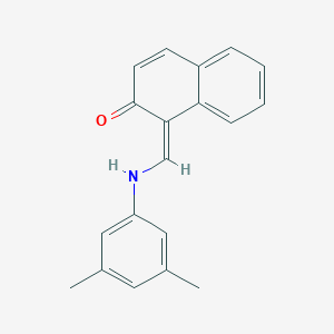 (1Z)-1-[(3,5-dimethylanilino)methylidene]naphthalen-2-one