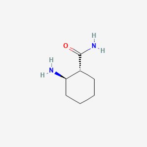 molecular formula C7H14N2O B3256273 rac-(1R,2R)-2-Aminocyclohexanecarboxamide CAS No. 26685-84-7