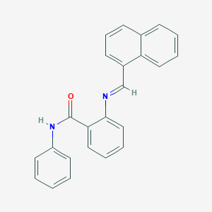 molecular formula C24H18N2O B325630 2-[(1-naphthylmethylene)amino]-N-phenylbenzamide 