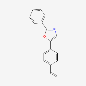 molecular formula C17H13NO B3256319 Oxazole, 5-(4-ethenylphenyl)-2-phenyl- CAS No. 2681-25-6