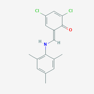 molecular formula C16H15Cl2NO B325632 (6E)-2,4-dichloro-6-[(2,4,6-trimethylanilino)methylidene]cyclohexa-2,4-dien-1-one 