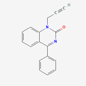 molecular formula C17H12N2O B3256346 4-Phenyl-1-(prop-2-yn-1-yl)quinazolin-2(1H)-one CAS No. 26824-84-0