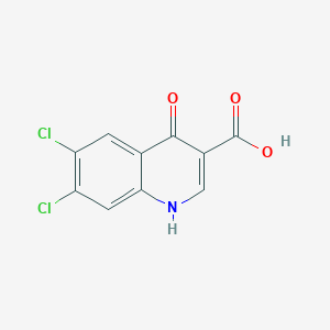 molecular formula C10H5Cl2NO3 B3256381 6,7-Dichloro-4-hydroxyquinoline-3-carboxylic acid CAS No. 26893-20-9