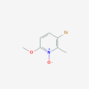 molecular formula C7H8BrNO2 B3256384 3-Bromo-6-methoxy-2-methyl-pyridine 1-oxide CAS No. 269058-50-6