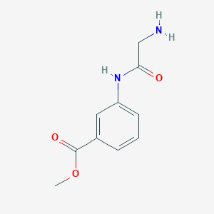 molecular formula C10H12N2O3 B3256385 Methyl 3-(glycylamino)benzoate CAS No. 269071-12-7