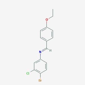 (4-Bromo-3-chlorophenyl)(4-ethoxybenzylidene)amine