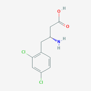 molecular formula C10H11Cl2NO2 B3256403 (3R)-3-amino-4-(2,4-dichlorophenyl)butanoic acid CAS No. 269396-52-3