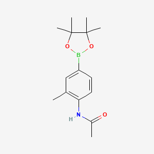 molecular formula C15H22BNO3 B3256407 Acetamide, N-[2-methyl-4-(4,4,5,5-tetramethyl-1,3,2-dioxaborolan-2-yl)phenyl]- CAS No. 269410-12-0
