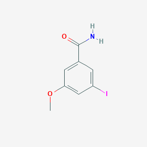 molecular formula C8H8INO2 B3256409 3-Iodo-5-methoxy-benzamide CAS No. 269411-73-6