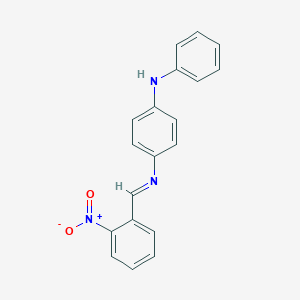 molecular formula C19H15N3O2 B325642 N-(2-nitrobenzylidene)-N'-phenyl-1,4-benzenediamine 
