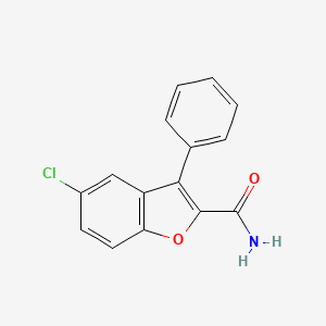 molecular formula C15H10ClNO2 B3256423 5-Chloro-3-phenylbenzofuran-2-carboxamide CAS No. 26965-48-0