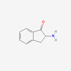 molecular formula C9H9NO B3256430 2-Amino-2,3-dihydroinden-1-one CAS No. 26976-63-6