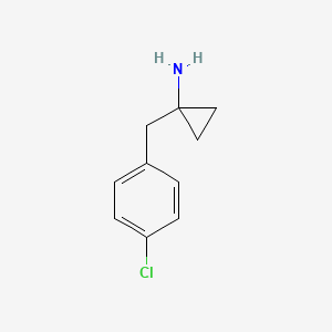 molecular formula C10H12ClN B3256436 1-(4-Chlorobenzyl)cyclopropanamine CAS No. 27018-60-6