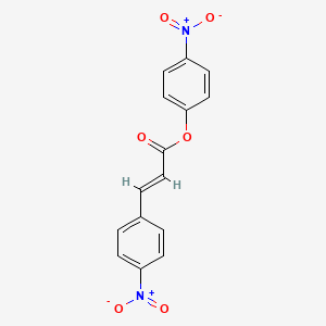 molecular formula C15H10N2O6 B3256444 (4-nitrophenyl) (E)-3-(4-nitrophenyl)prop-2-enoate CAS No. 27019-24-5