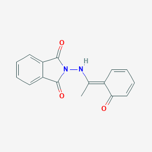 molecular formula C16H12N2O3 B325645 2-[[(1E)-1-(6-oxocyclohexa-2,4-dien-1-ylidene)ethyl]amino]isoindole-1,3-dione 