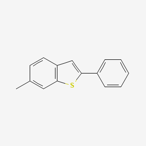molecular formula C15H12S B3256458 6-甲基-2-苯基苯并[b]噻吩 CAS No. 27047-29-6