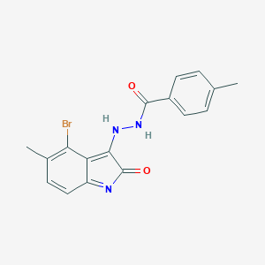 N'-(4-bromo-5-methyl-2-oxoindol-3-yl)-4-methylbenzohydrazide