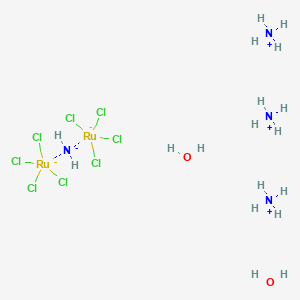 molecular formula Cl8H18N4O2Ru2 B3256529 氨基-氮化物-八氯二水合二钌酸盐(IV) CAS No. 27316-90-1